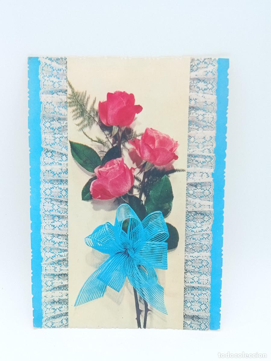 Postcards: FOTOGRAFIA POSTAL ANTIGUA ESCRITA RAMO DE FLORES. PY.