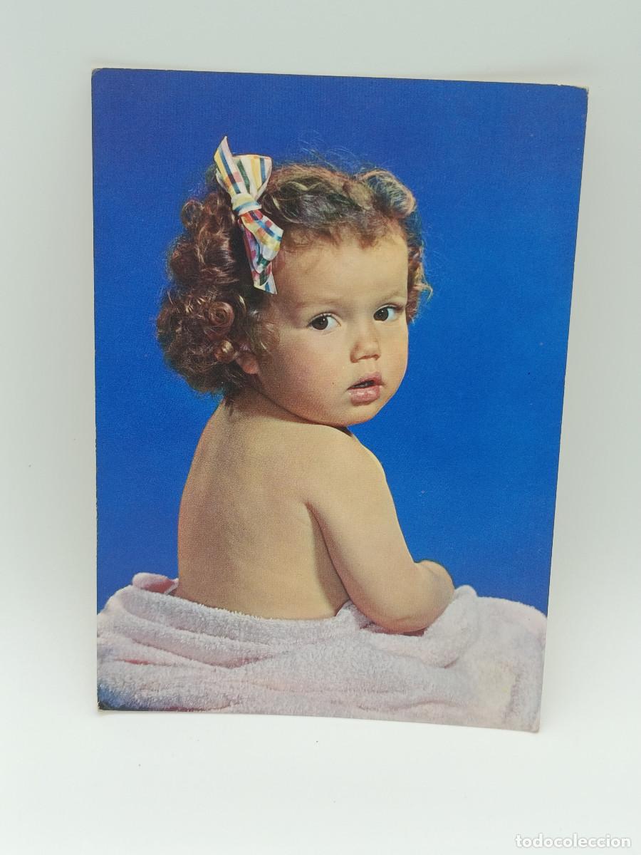 Postcards: FOTOGRAFIA POSTAL ANTIGUA ESCRITA. NI&Ntilde;A CON LAZO. PY.
