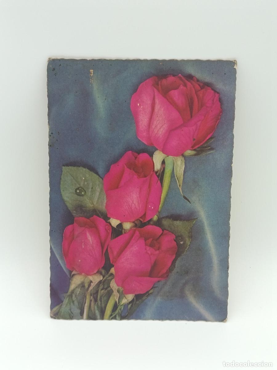 Postcards: FOTOGRAFIA POSTAL ANTIGUA ESCRITA. FLORES A&Ntilde;OS 60. PY.