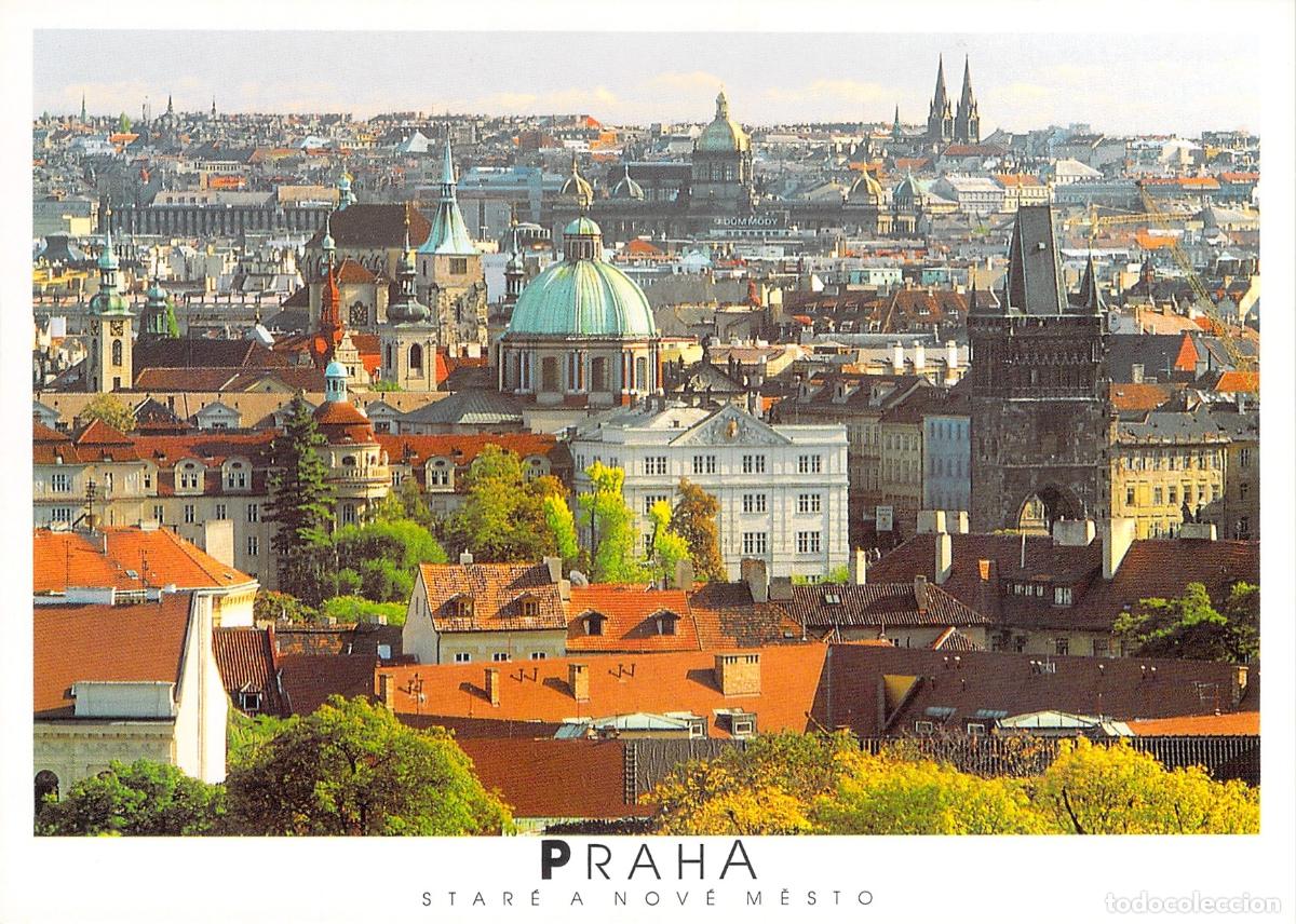Postcards: Postal de Praga Vista Panor&aacute;mica de Star&eacute; a Nov&eacute; Město