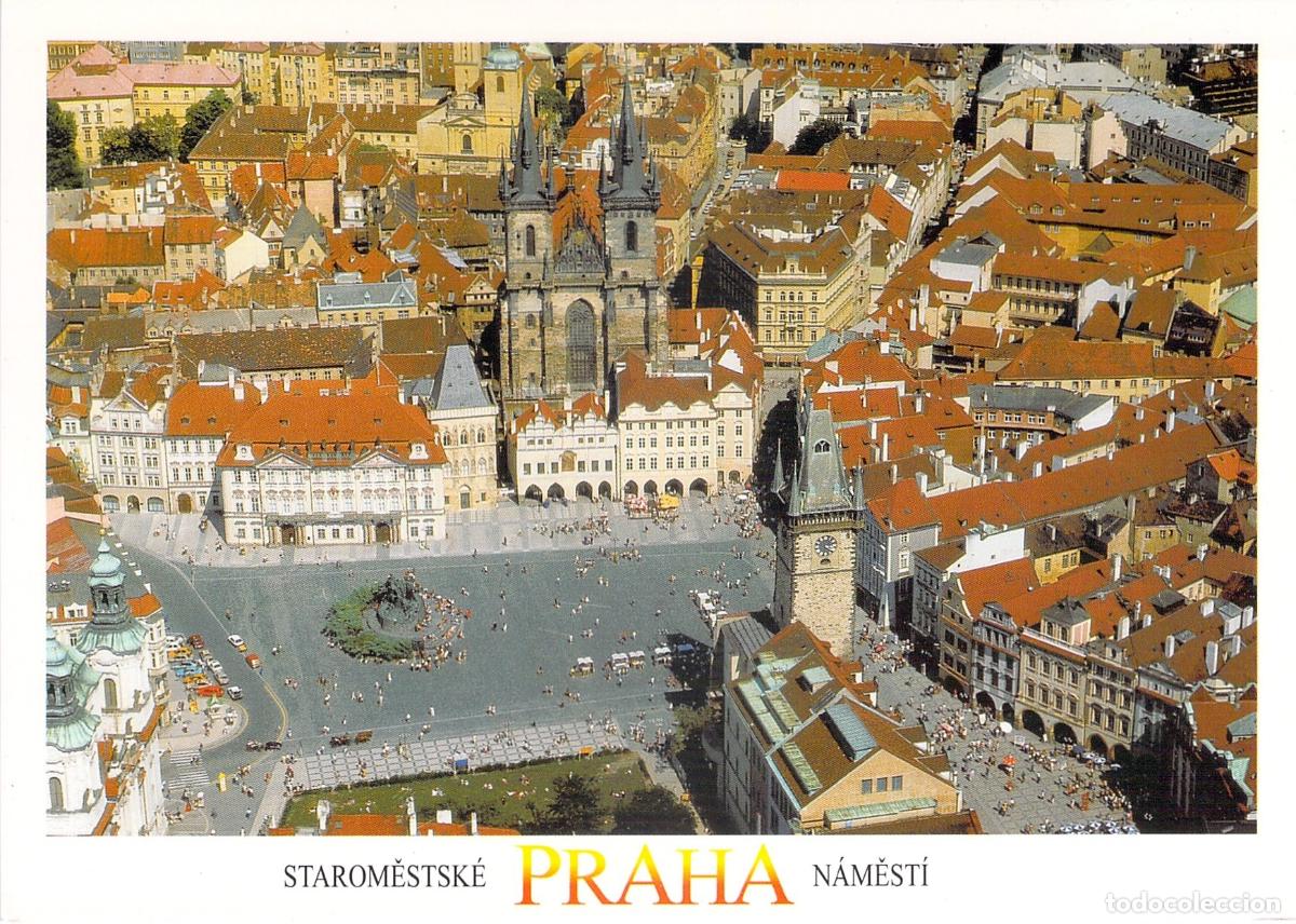 Postcards: Postal de la Plaza de la Ciudad Vieja en Praga