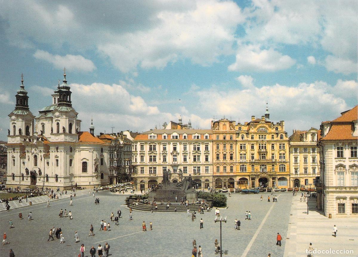 Postcards: Postal de la Plaza de la Ciudad Vieja de Praga