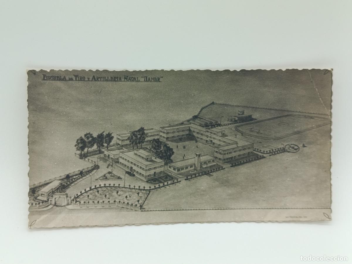 Postcards: FOTOGRAFIA POSTAL ANTIGUA ESCRITA. ESCUELA DE TIRO Y ARTILLERIA NAVAL JANER. A&Ntilde;OS 60. PY.