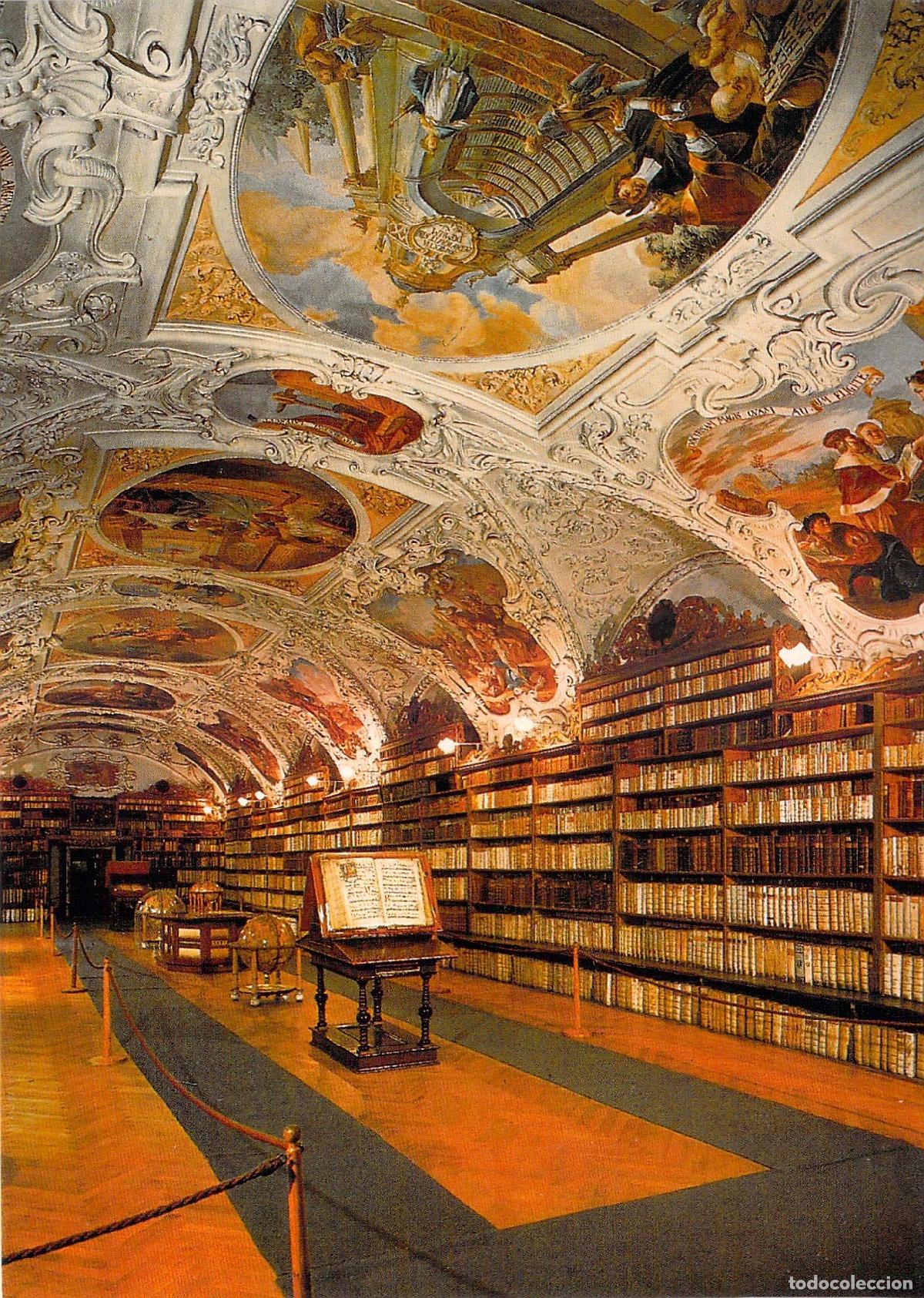 Cartes Postales: Postal de la Sala Teol&oacute;gica del Monasterio de Strahov en Praga