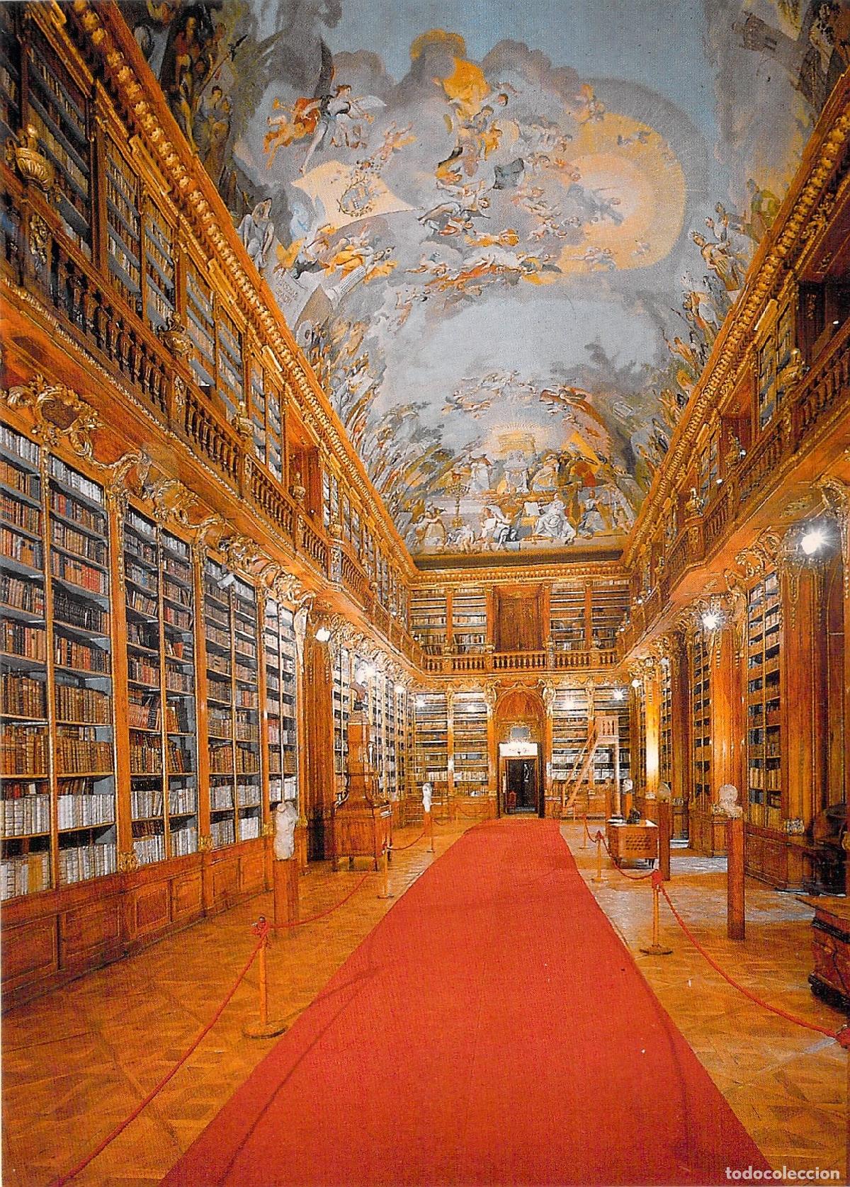 Cartes Postales: Postal Praga Biblioteca de Strahov Sala Filos&oacute;fica