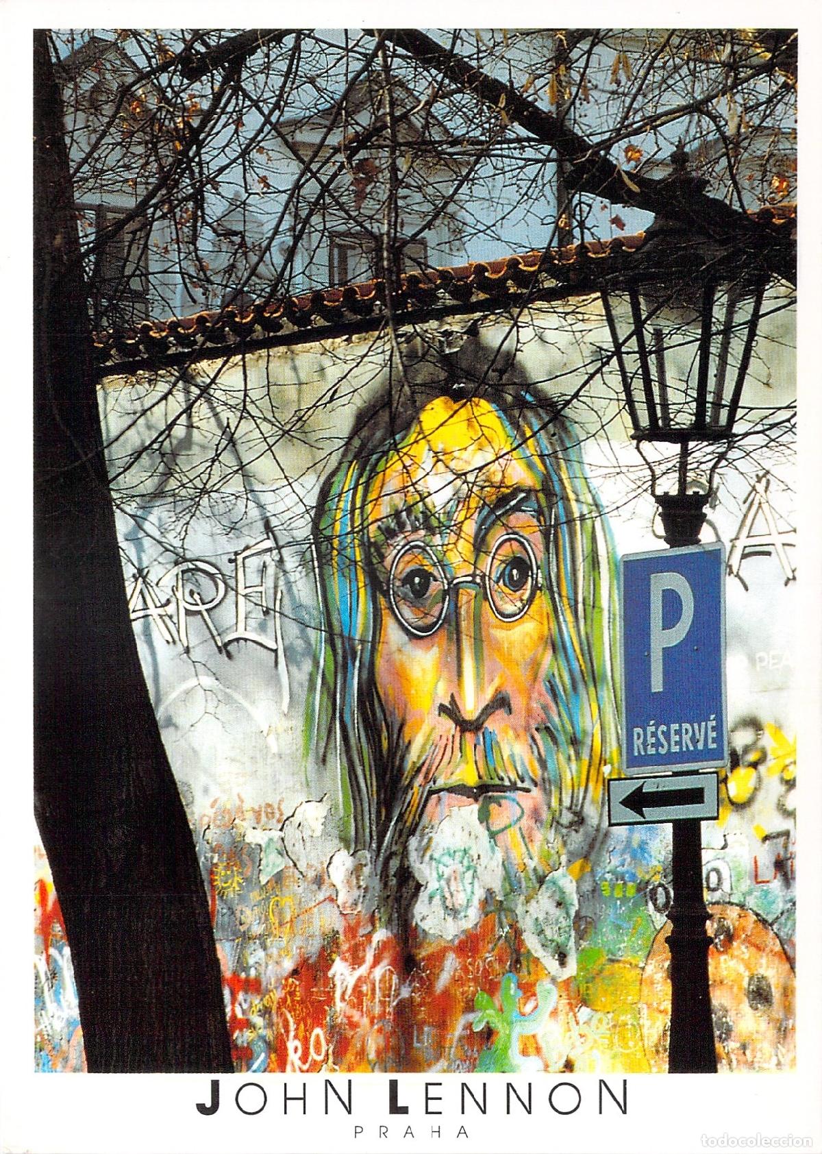 Postales: Postal Muro de John Lennon en Praga Rep&uacute;blica Checa - Foto 1