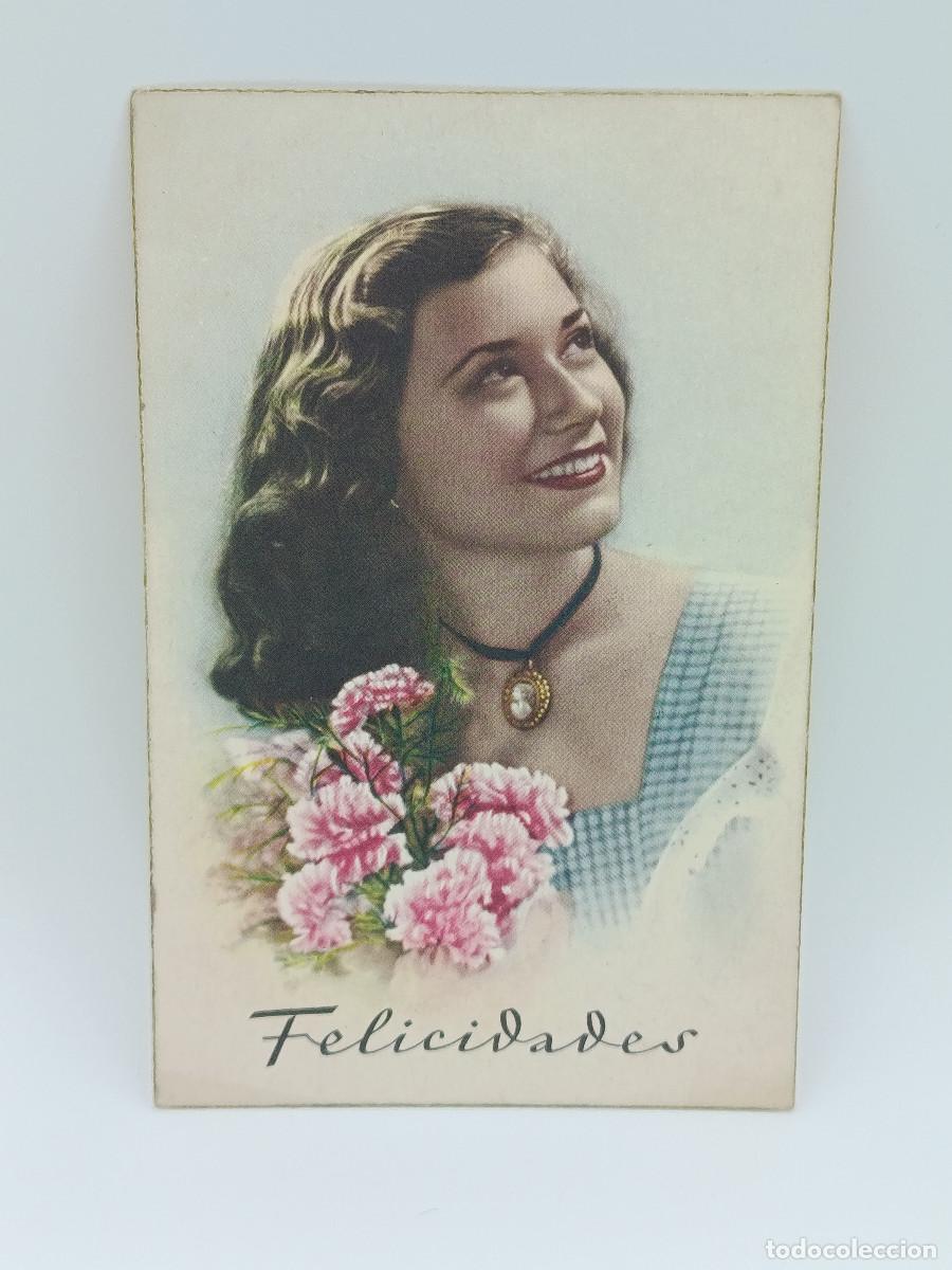 Cartes Postales: FOTOGRAFIA POSTAL ANTIGUA ESCRITA. FELICIDADES A&Ntilde;OS 60. PY.