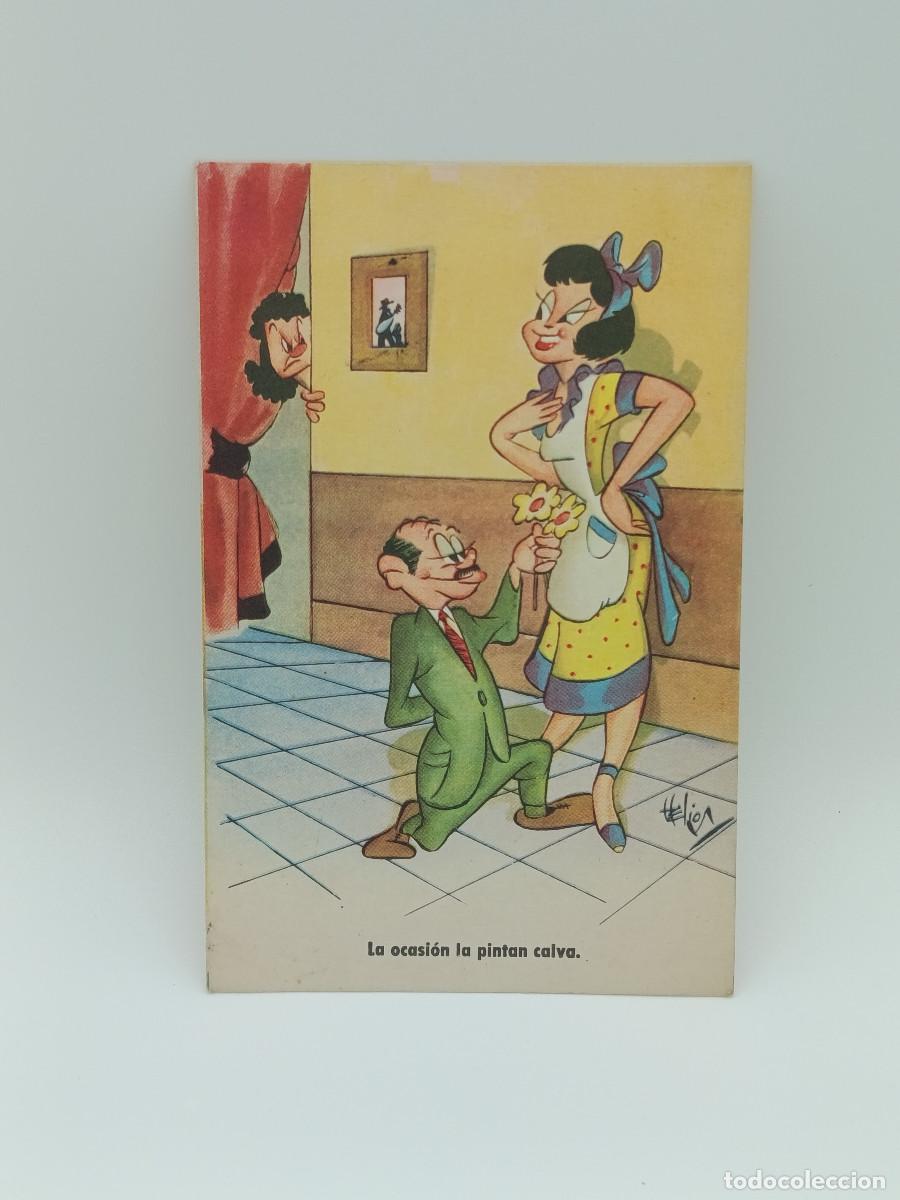 Cartes Postales: FOTOGRAFIA POSTAL ANTIGUA. ESCENA DIBUJO HUMOR. PY.