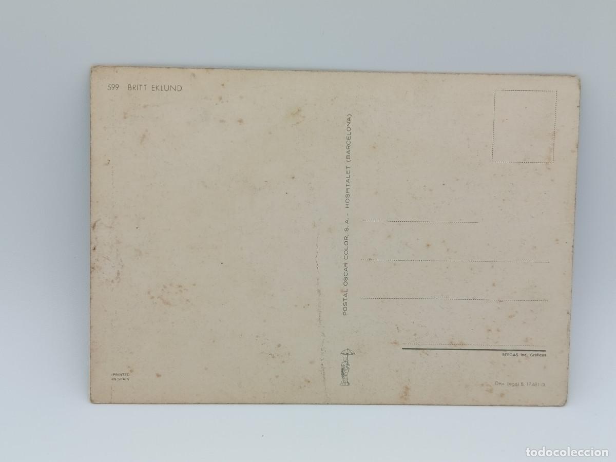 Postales: FOTOGRAFIA POSTAL ANTIGUA BRITT EKLUND. PY - Foto 2