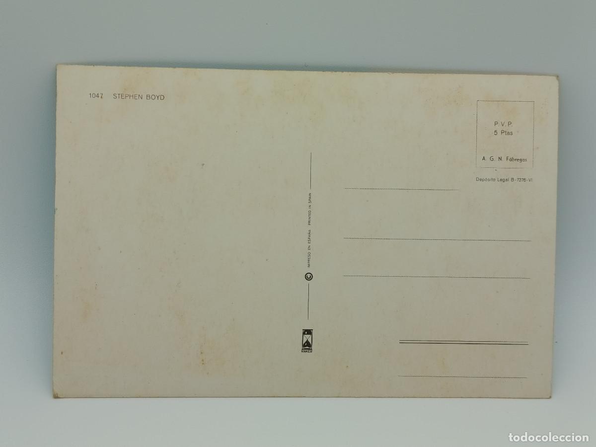 Postales: FOTOGRAFIA POSTAL ANTIGUA STEPHEN BOYD. PY - Foto 2