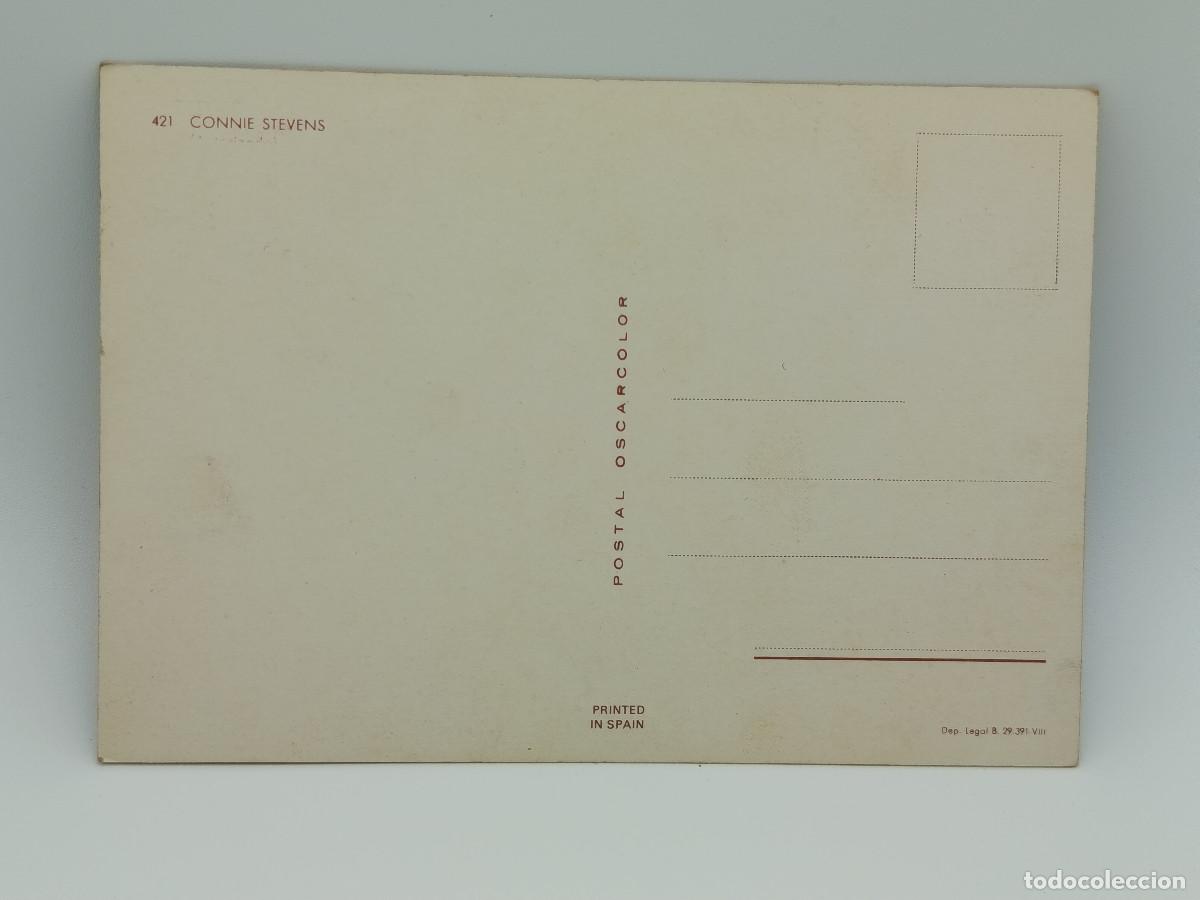 Postales: FOTOGRAFIA POSTAL ANTIGUA CONNIE STEVENS. PY - Foto 2