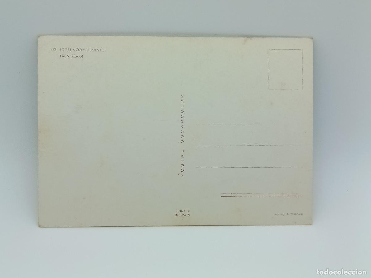 Postales: FOTOGRAFIA POSTAL ANTIGUA ROGER MOORE. PY - Foto 2