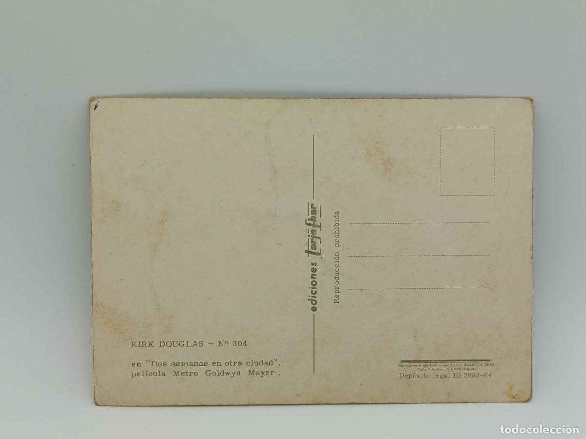 Postales: FOTOGRAFIA POSTAL ANTIGUA KIRK DOUGLAS. PY - Foto 2
