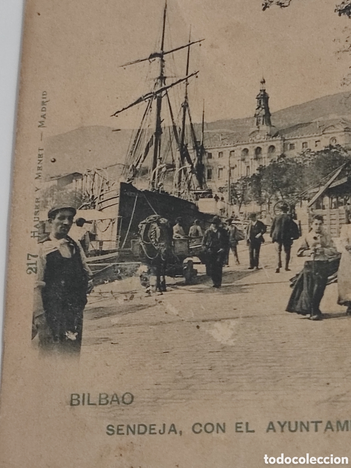 Postales: tarjeta postal antigua de sandejo Bilbao - Foto 2