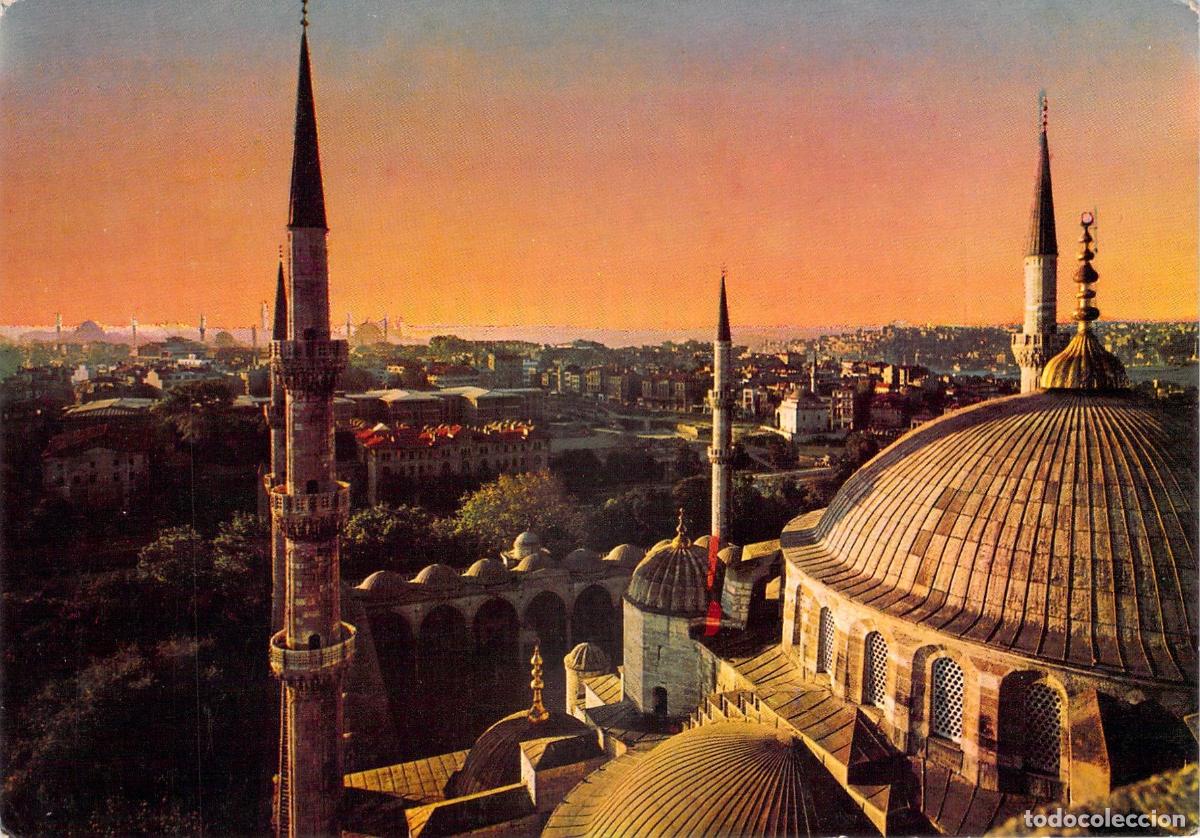 Postales: Postal de Estambul Vista de la Ciudad Antigua desde la Mezquita Azul
