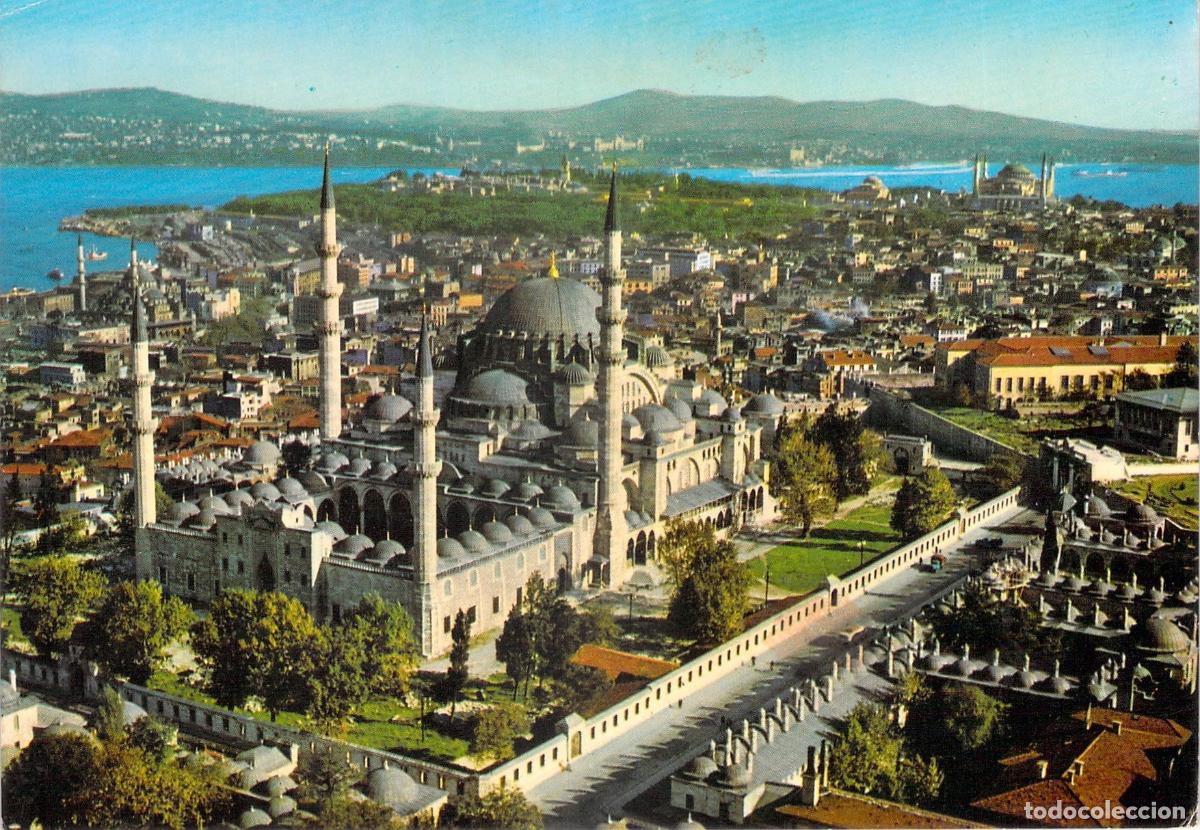 Cartes Postales: Postal Vista A&eacute;rea de la Mezquita de S&uuml;leymaniye, Estambul