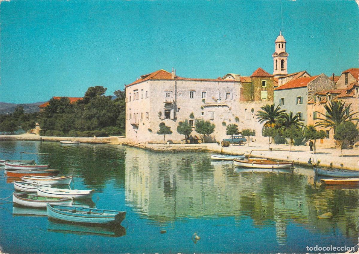 Cartoline: Postal de Ka&scaron;tel Luk&scaron;ić Croacia Vista del Puerto y Barcos