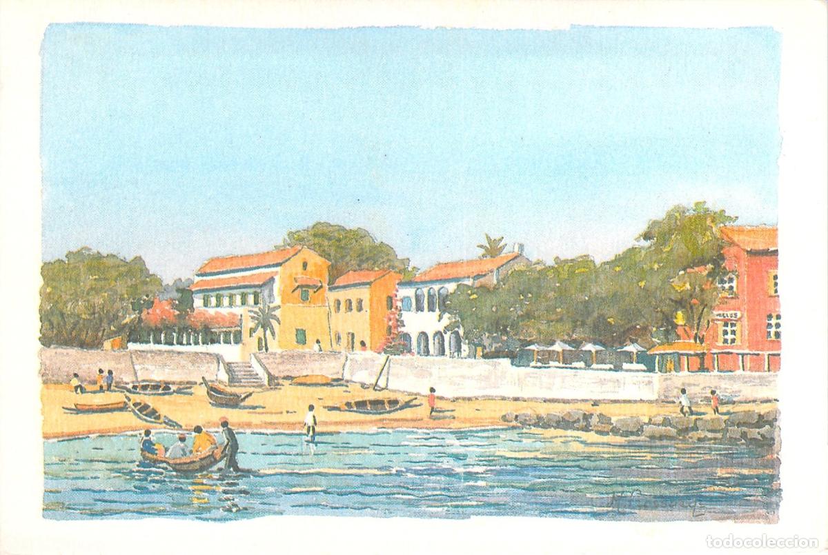 Postales: Postal de la Playa de la Isla de Gor&eacute;e Senegal - Foto 1