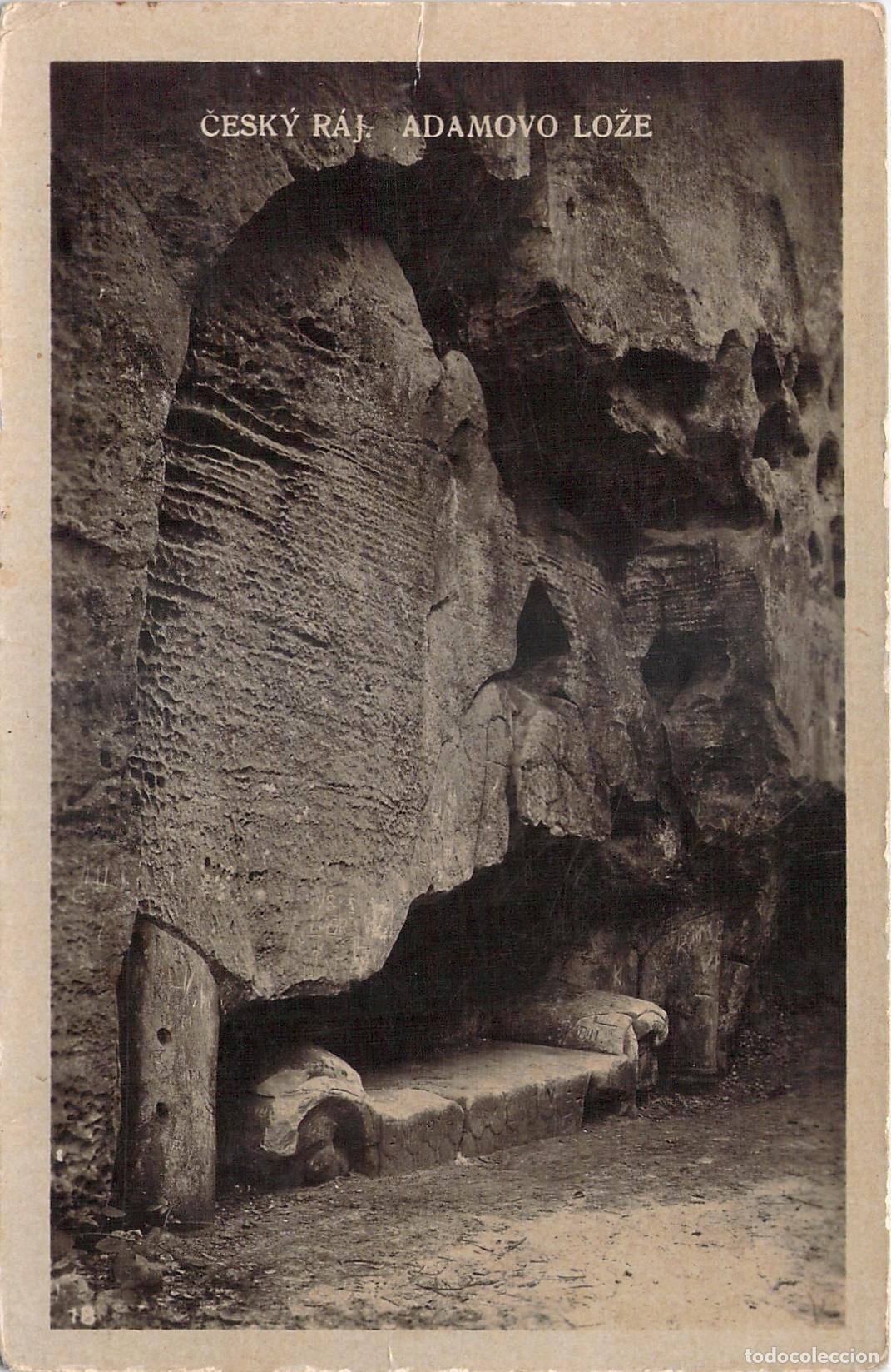 Cartoline: Postal de la formaci&oacute;n rocosa Adamovo lože, Para&iacute;so Bohemio