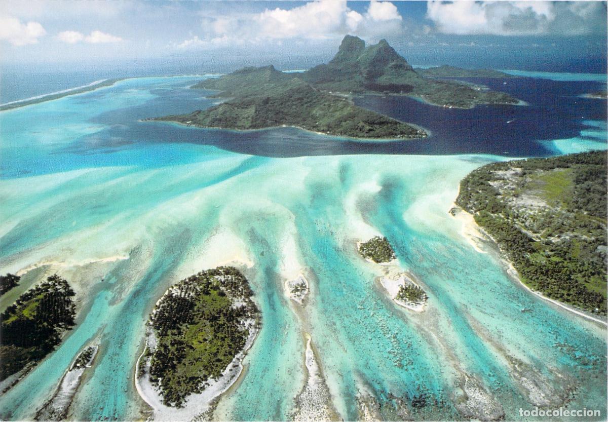 Postales: Postal de Vista A&eacute;rea de Bora Bora, Polinesia Francesa