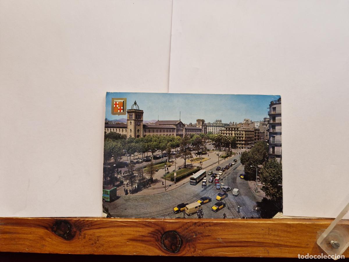 Postales: BONITA POSTAL CIRCULADA. BARCELONA. PLAZA UNIVERSIDAD.