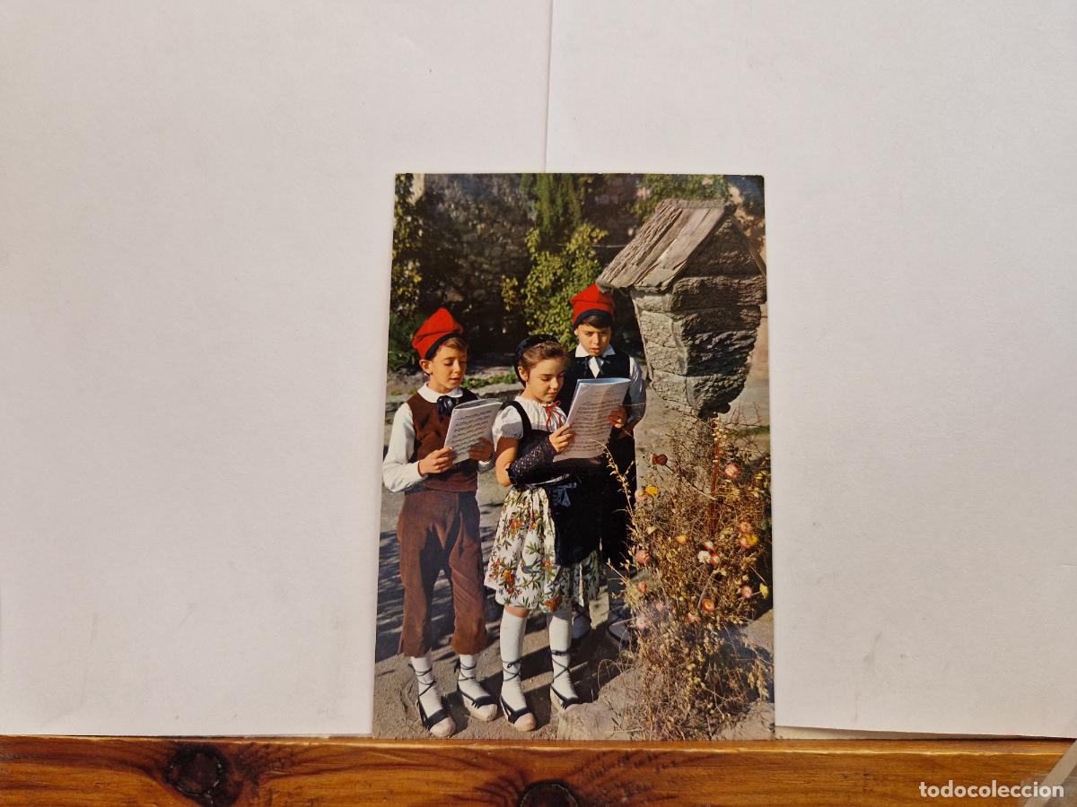 Postales: BONITA POSTAL CIRCULADA. NI&Ntilde;OS EN CORO - Foto 1