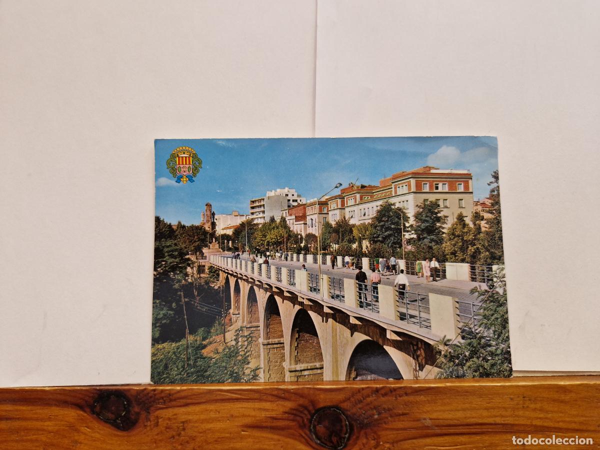 Postales: BONITA POSTAL CIRCULADA. TARRASA, PUENTE DEL PASEO Y MUTUA SE SEGUROS.