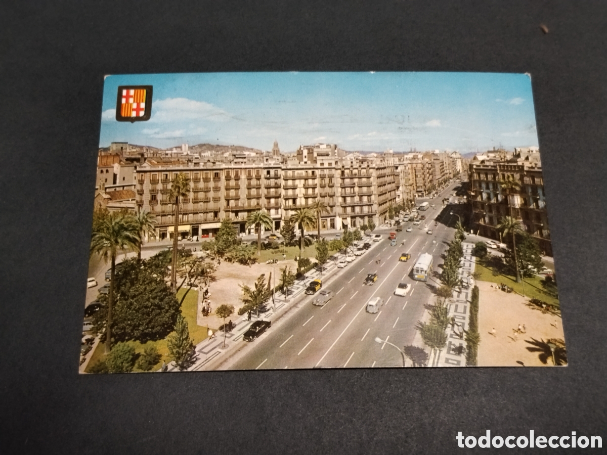 Postales: Postal Barcelona , Calle de Arag&oacute;n - Plaza Latamendin, Comercial escudo de oro S.A