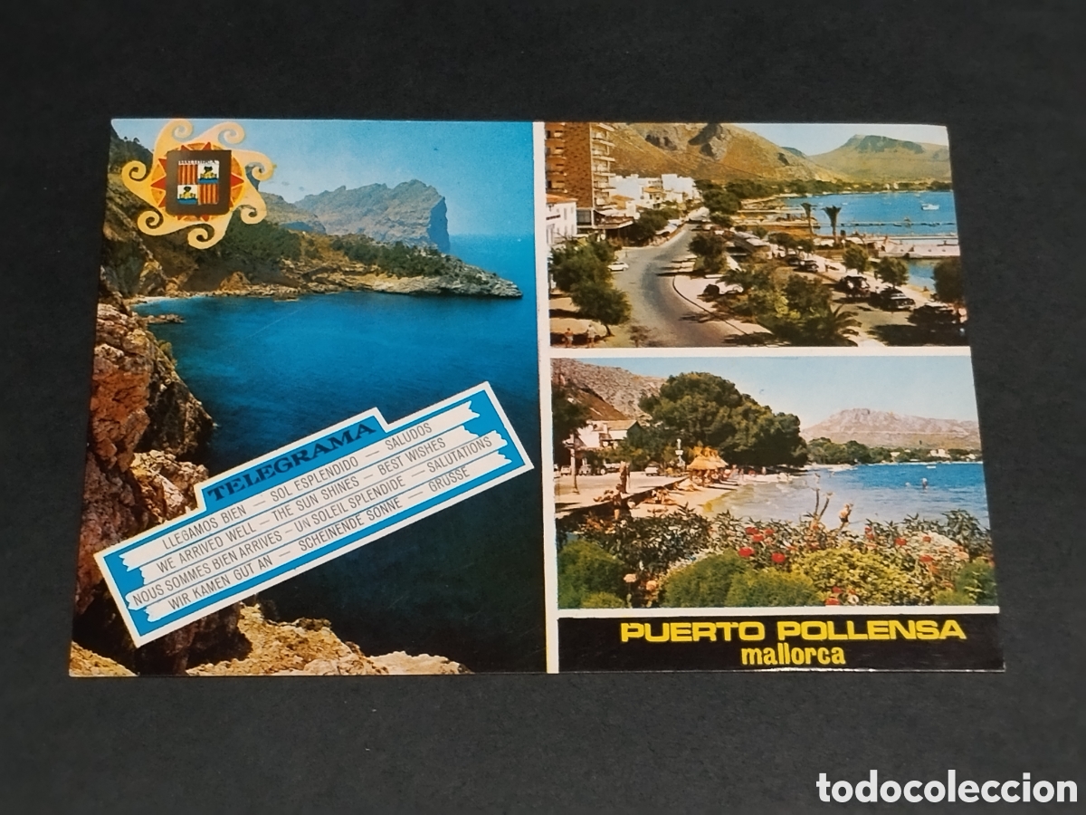Postales: Postal Mallorca , Telegrama , Puerto Pollensa , 1973