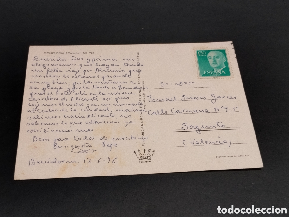 Postales: Postal Benidorm, Espa&ntilde;a - Foto 2