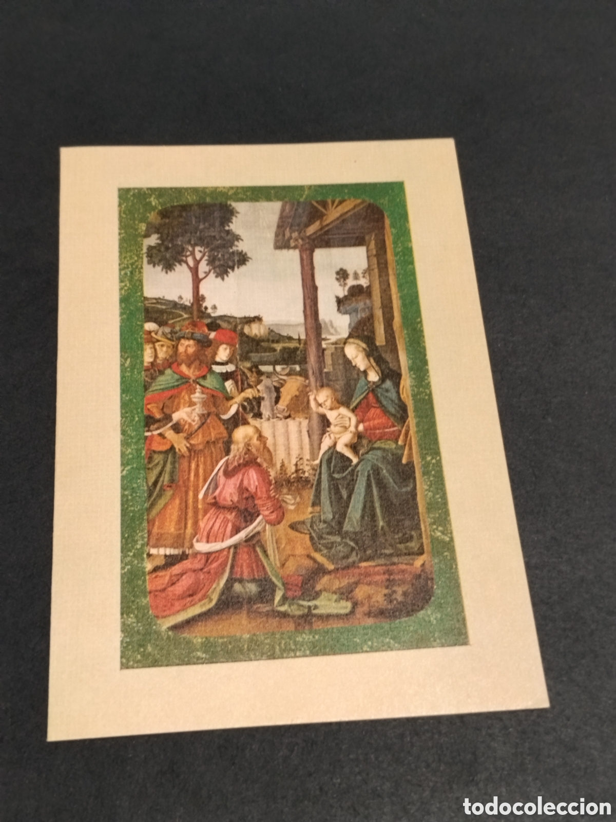 Postales: Postal 1974 Perugino: Adoraci&oacute;n de los magos Perugia , Pinacoteca.