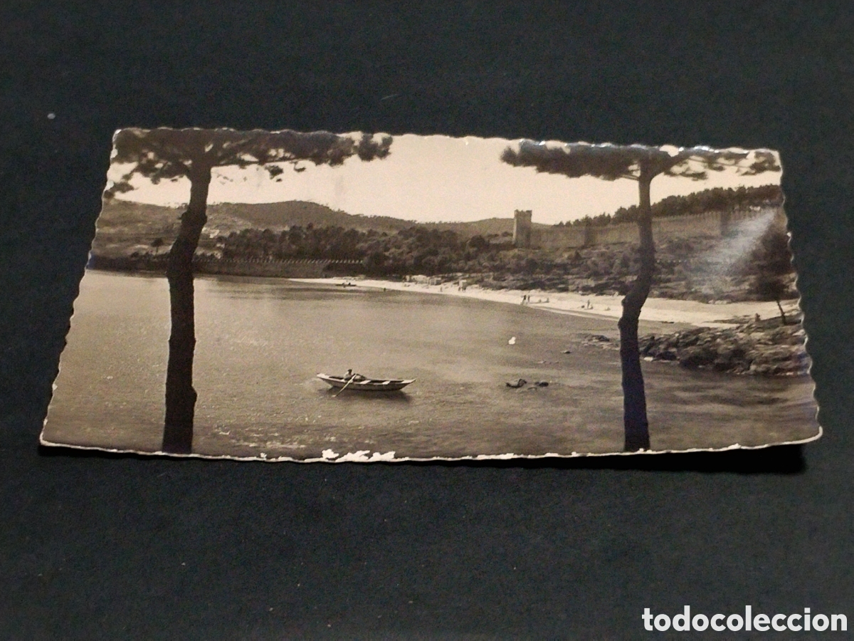 Postales: Postal Bayona Pontevedra, Playa de la Barber&iacute;a ,