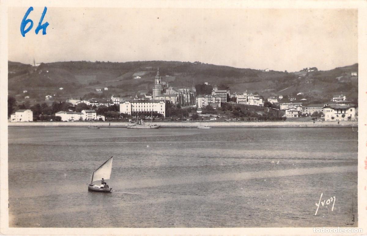 Postales: Postal de Hondarribia y el R&iacute;o Bidasoa desde Hendaya
