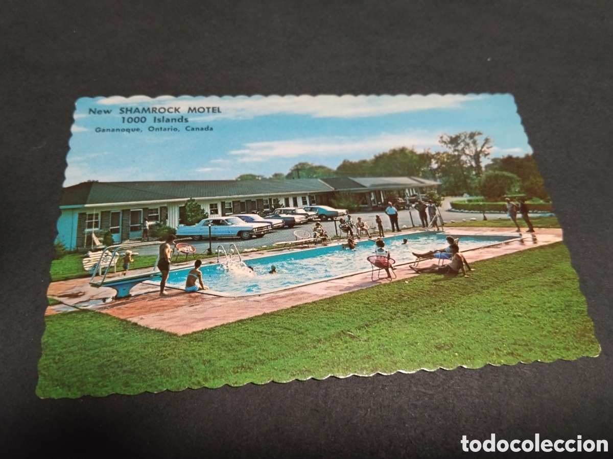 Postales: Postal Shamrock Motel 1000 Islands , Gananoque , Ontario ,Canada