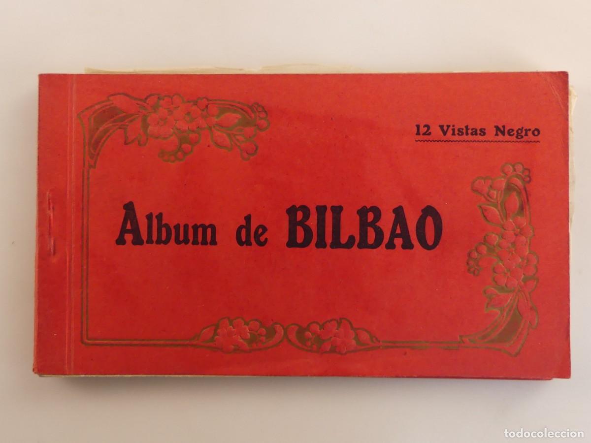 Postcards: ALBUM CON 12 VISTAS DE BLANCO Y NEGRO DE BILBAO