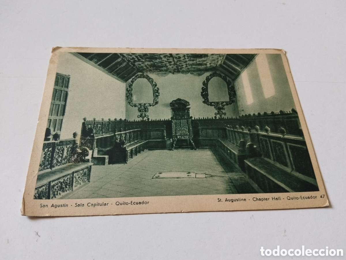 Postales: Postal San Agust&iacute;n - Sala Capitular - Quito-Ecuador - Foto 1