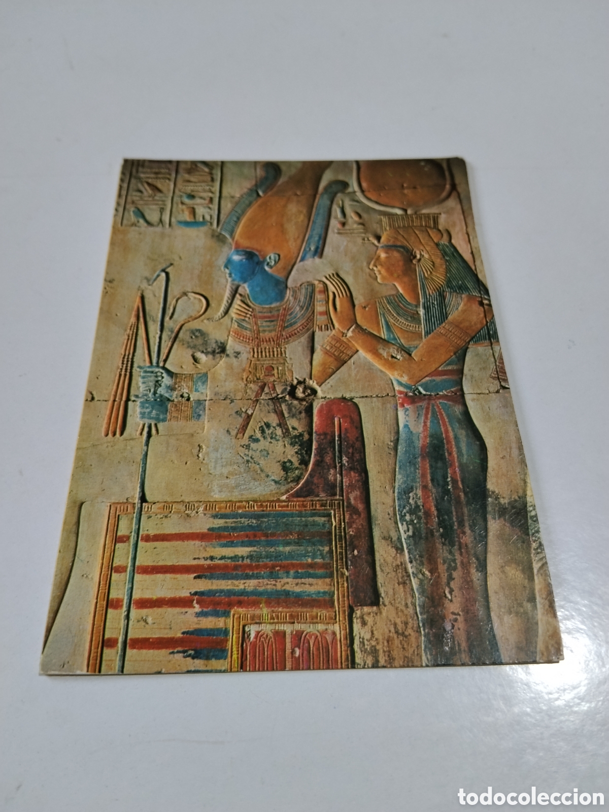 Postales: Postal Abydos King Sethi With Goddess Hathor - Foto 1