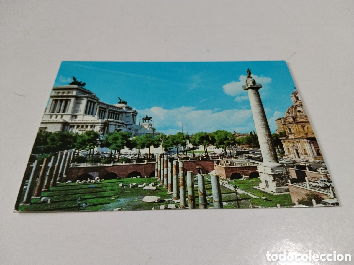 Postales: Postal Roma Monumento a Vittorio Emsnuele II e colonna Tralana