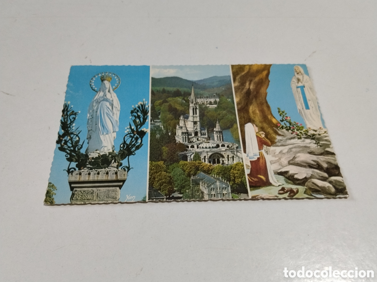 Postales: Postal Lourdes -65 La virgen couronn&eacute;e La Basilique