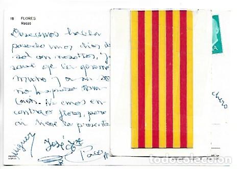 Postales: PAREJA DE ROSAS CATALANAS.- FLORES - Foto 2