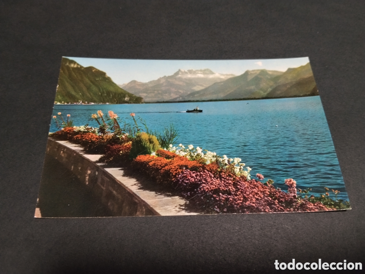 Postales: Postal Montreux , Lac de K&eacute;man el Dents du Midi