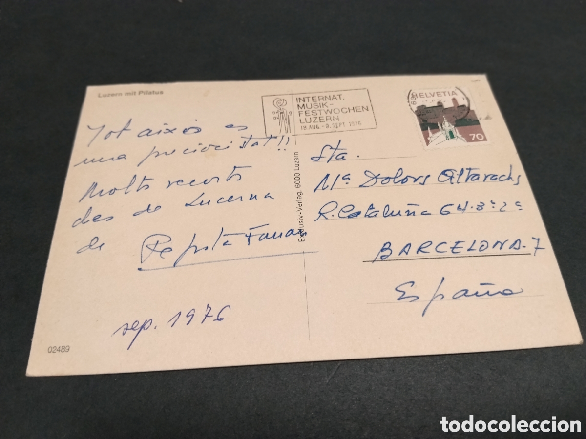 Postales: Postal Luzern mit Pilatus - Foto 2