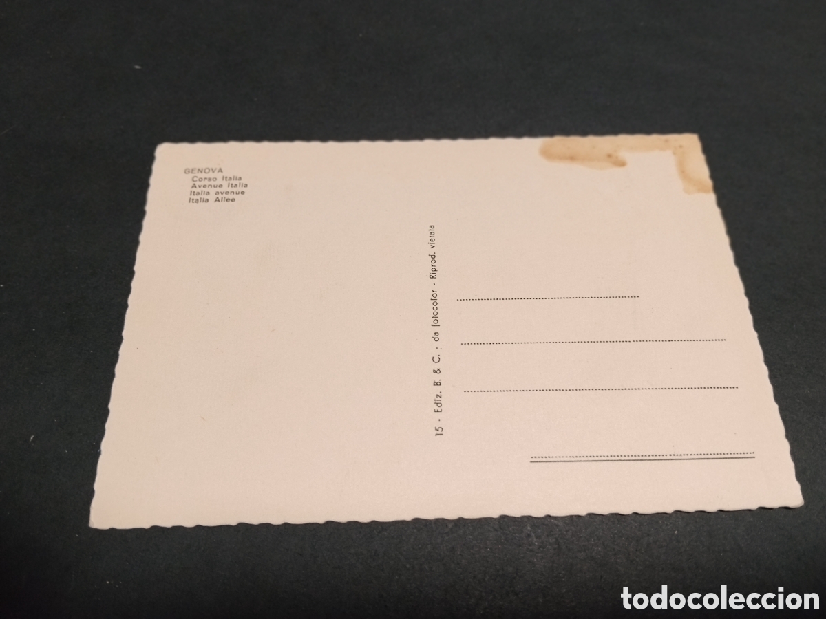 Postales: Postal Genova Corso Italia - Foto 2