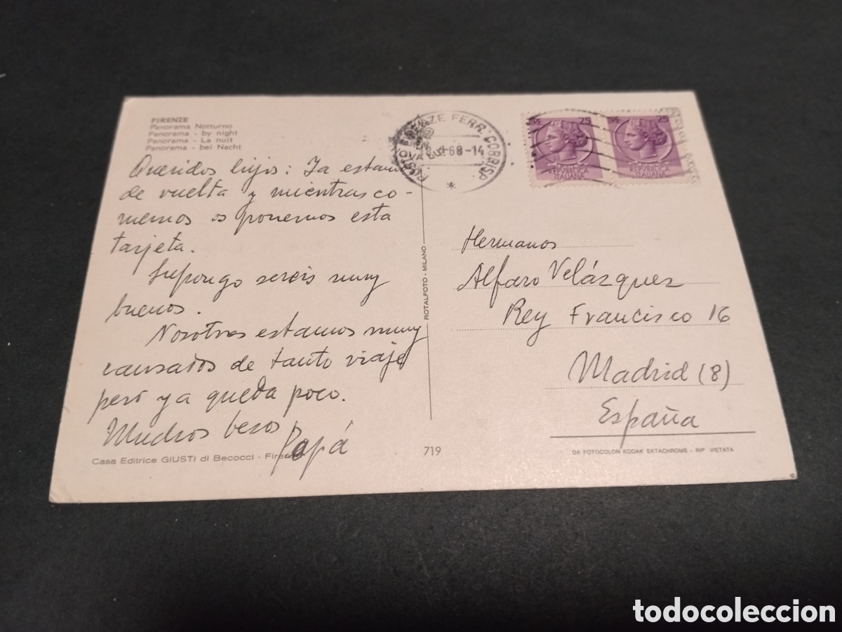 Postales: Postal Firenze Panorama - Notturno - Foto 2