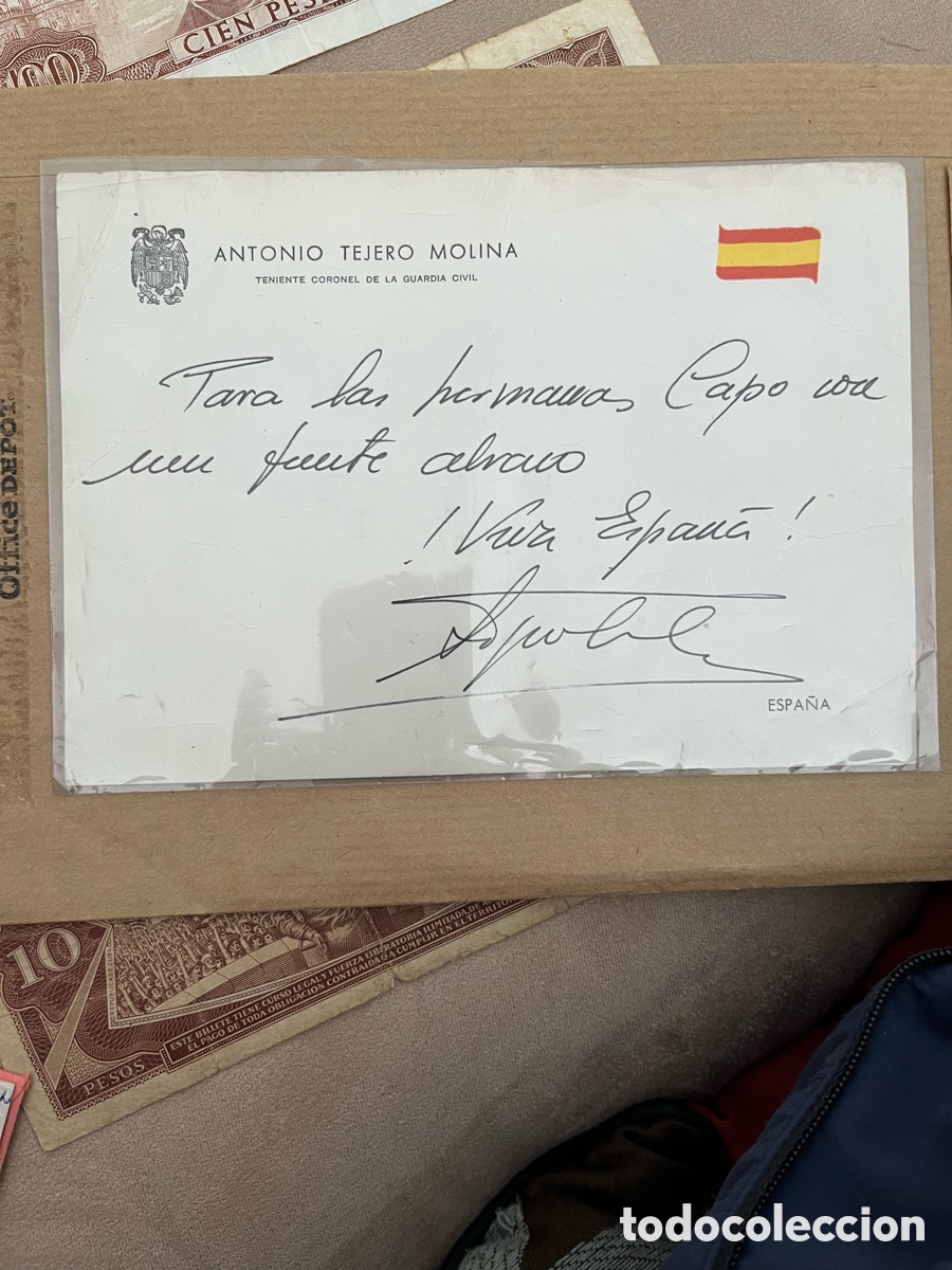 Postales: Recordatorio antonio tejero