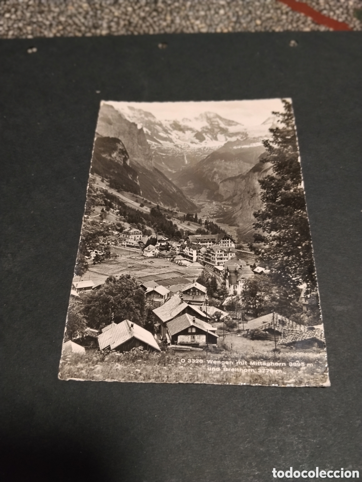 Postales: Postal Wengen mit Miiaghorn 3895 mund Breithorn 3779m