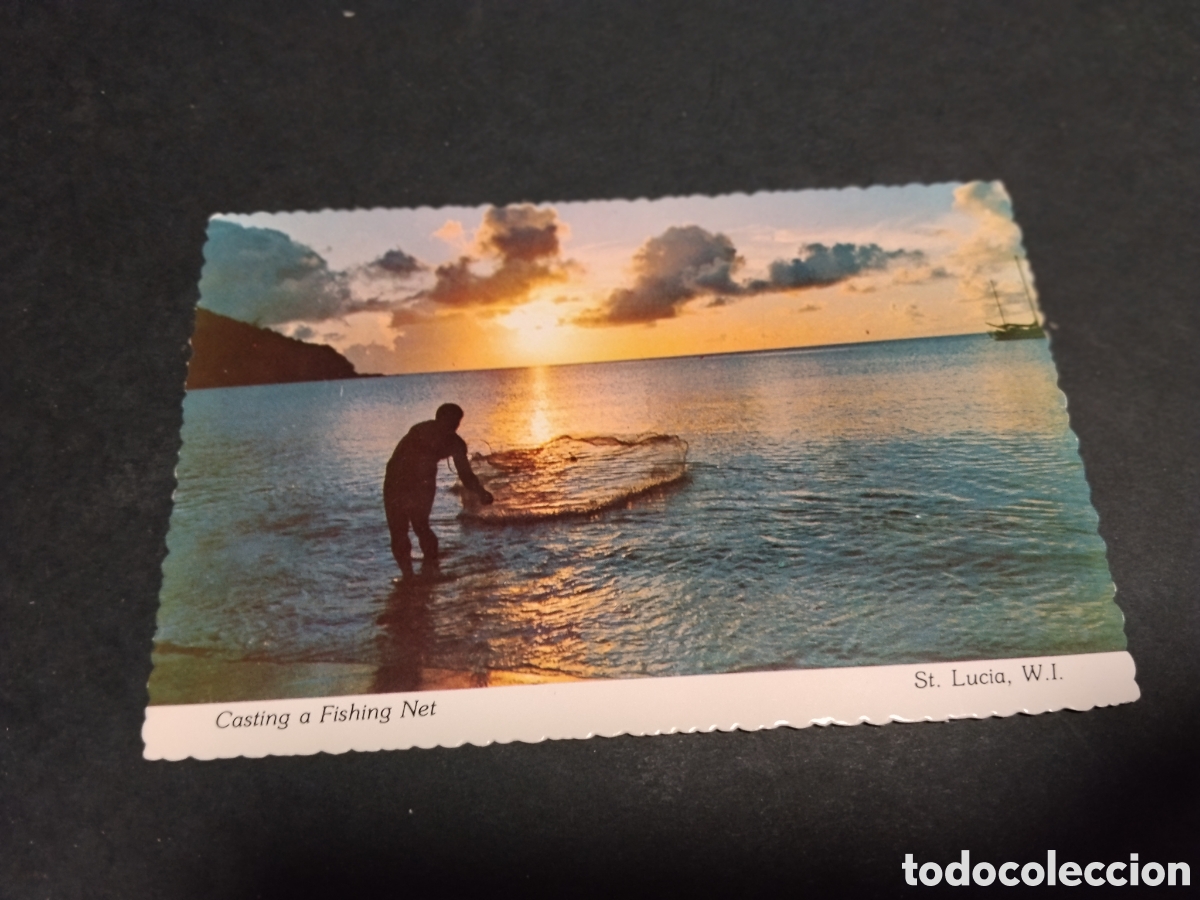 Postales: Postal Casting a Fishing Net - Foto 1