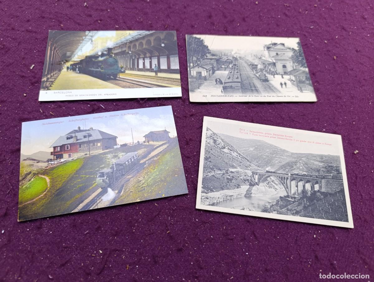 Postales: LP5, Lote de antiguas postales, de ferrocarriles