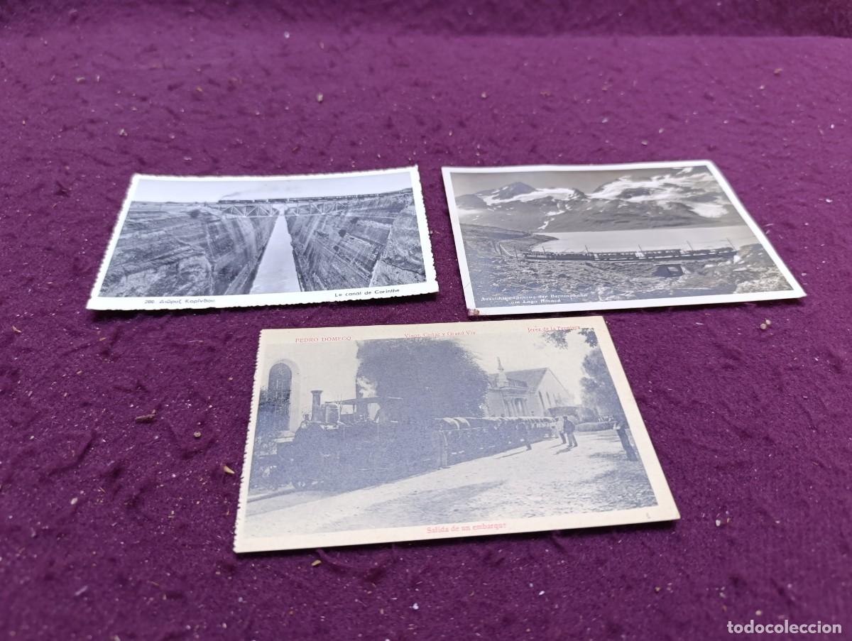 Postales: LP7, Lote de antiguas postales, de ferrocarriles
