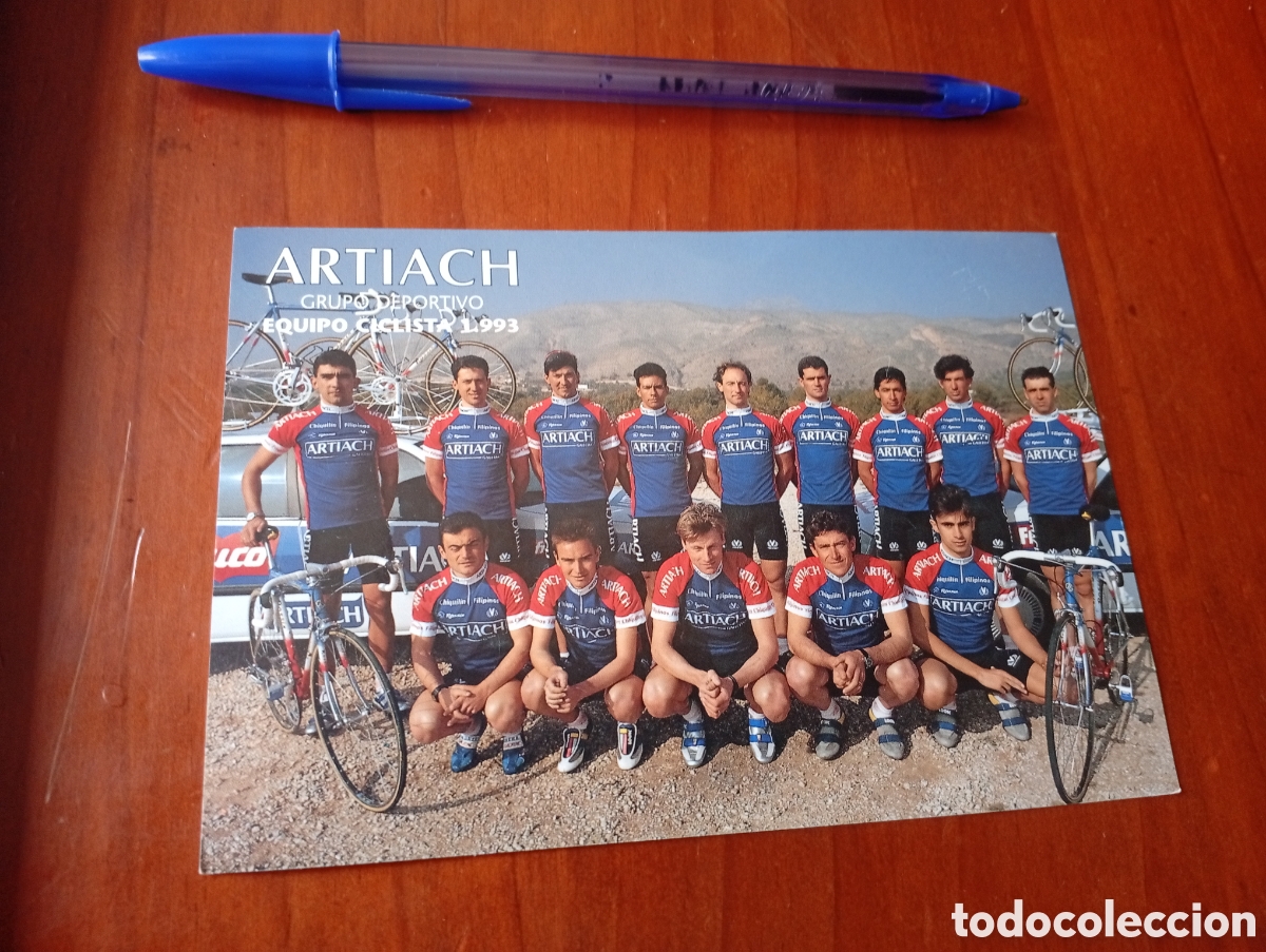 Postales: POSTAL PUBLICITARIA GALLETAS ARTIACH FILIPINOS CHIQUILIN EQUIPO CICLISTA 1993 GRUPO DEPORTIVO